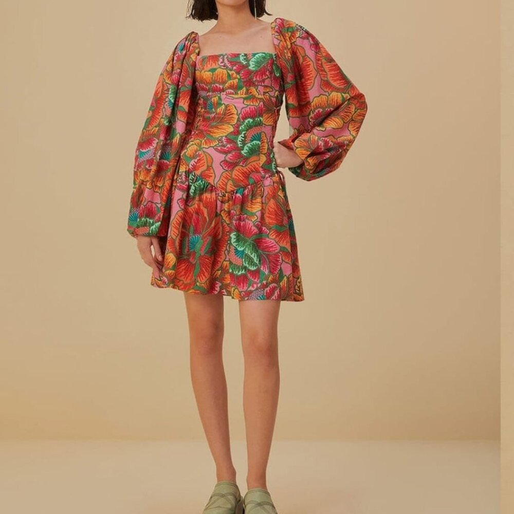 Gorgeous Floral Farm Rio Mini Dress